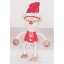 Kids Christmas Gift Decorative Wooden Santa Claus Doll